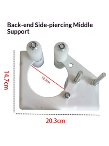 Buitenzonwering van aluminium, wit, handmatig, kleur verstelbaar, 10 inch, binnen/buiten zonwering met reserveonderdelen - Product Image 4