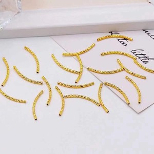 18K Gold And Silver Iron Tapered <b>Tube</b> For Necklace Making DIY Jewelry Component Bend <b>Tube</b> S <b>Tube</b> Jewelry <b>Finding</b> - Product Image 2