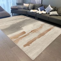 Tapis de salon abstrait sur mesure de haute qualité, fabriqué à la machine, grand tapis lavable, antidérapant, respectueux de l'environnement, imitation cachemire