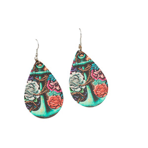 Pendientes de Gota con Estampado de Halloween y Navidad, Accesorios de Moda para Fiesta, Diseño de Calavera y Calabaza - Product Image 5