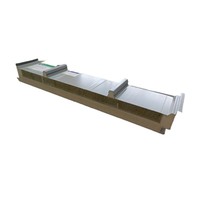 Panneau témoin inclus Panneau de toit de sandwich en laine de roche pour des applications de chambre froide et d'hôtel
