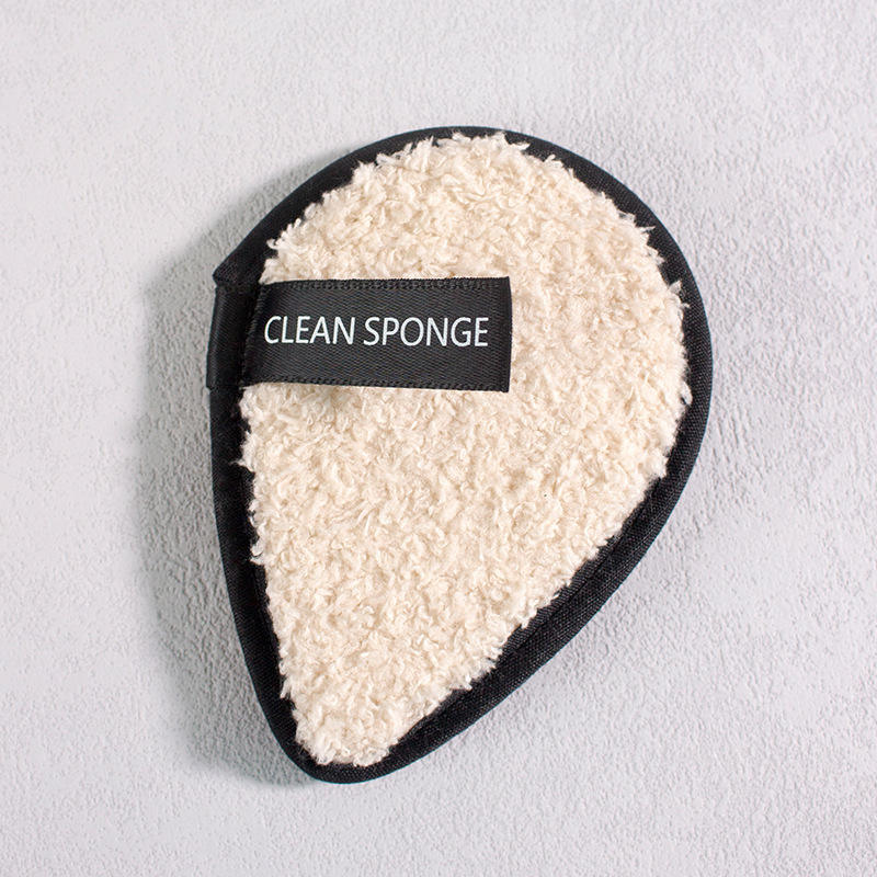 1 piece of white water drop makeup remover cotton puff