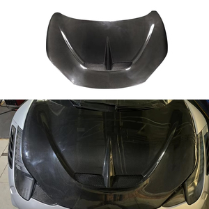 Kit de decoración protectora para el capó del motor de fibra de carbono para Ferrari 458, modificación y actualización de automóviles 2011-2016 - Product Image 1