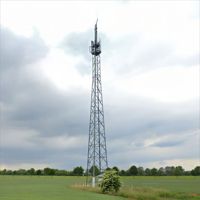 Tour de télécommunication à quatre pieds de 35 m en treillis d'acier pour le projet de communication sans fil aux Philippines et en Asie du Sud-Est