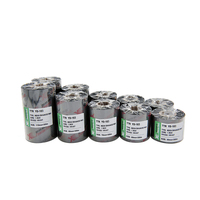 Fineray pita Transfer termal Resin/lilin, tipe 110mm x 300m untuk Printer label kode batang