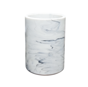 Ensemble de trois pièces en résine <span class=keywords><strong>effet</strong></span> <span class=keywords><strong>marbre</strong></span>, porte-<span class=keywords><strong>brosse</strong></span> de toilette pour la salle de bain à domicile - Emballé dans une boîte cadeau - Product Image 1