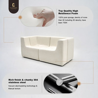 Design moderne nordique assembler canapé luxe rembourré 2 places canapé modulaire Luxo Tanzuo futon désossé sectionnel canapé ensembles