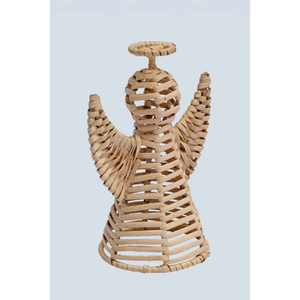 Vente en gros d'usine : Décoration moderne en rotin en forme d'ange, ornement de Noël artisanal en osier, ange en rotin pour Noël - Product Image 2