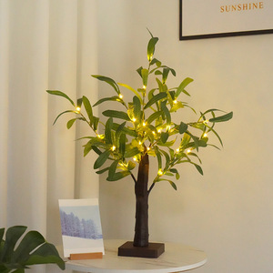 Luces LED para Árbol de Hojas de Olivo, Brillo Cálido, Decoración Navideña para el Hogar, Iluminación Interior para Paisajes FS-SD088 - Product Image 3