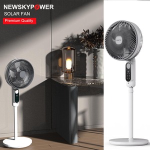 Ventilateur solaire haut de gamme avec moteur sans balais en cuivre pur, fonctionnement ultra silencieux 32 dB, 360°. Oscillation pour la circulation de l'air dans toute la pièce MJ - Product Image 2