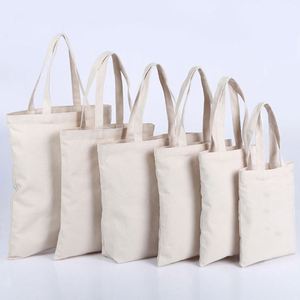 Sac fourre-tout en toile de coton moyen avec logo personnalisé imprimé, idéal pour les voyages, les sorties et le shopping, doté de poignées en coton - Product Image 1