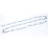 Cadena de Eslabones con Púas para Cercas Ganaderas, Cadena de Hierro Soldada Galvanizada, Longitud Personalizada
