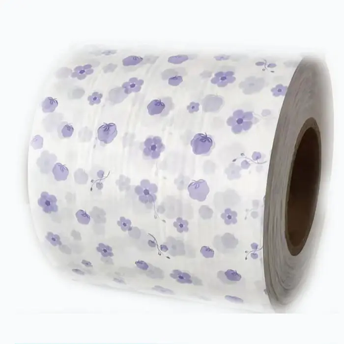 Chine fournisseur nouveau design film PE pour serviettes hygiéniques film d'emballage