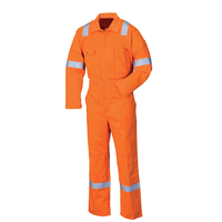 Vente en gros de vêtements de travail industriels ignifuges pour l'industrie minière Orange Soudage FRC Vêtements de travail ignifuges Ensemble de mécanicien résistant aux flammes
