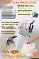 Laminoir Manuel et Automatique en Acier Inoxydable pour Pâtes, Pizzas, Croissants, Usage Domestique, Pâtisserie et Boulangerie