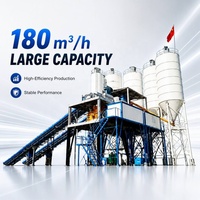 Centrale à béton fiable HZS180, 180m3/h, haute efficacité, centrale à béton automatique, prix