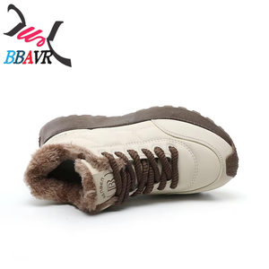 Gm6601 2025 Nuevas Zapatillas Deportivas de Invierno de Algodón Afelpado Cálido con Suela Gruesa Impermeables y Elevadas, Tendencia Urbana - Product Image 4