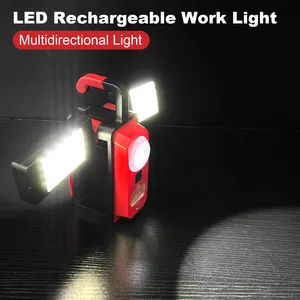 Multifunction 39W 1500LM Led COB Works Rechargeable Battery Portable Work Light
