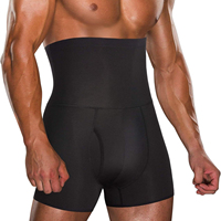 Caleçons Boxers Sculptants Taille Haute pour Hommes, à Entrejambe Ouvert, avec Compression Abdominale et Effet Remonte-Fesses, Élastiques, Sous-vêtements de Base pour le Fitness