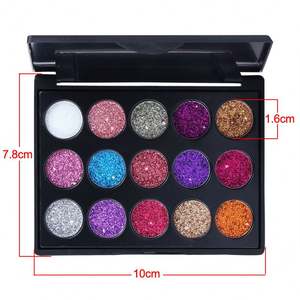 Paleta de Sombras de Ojos con Brillo al por Mayor, Maquillaje Vegano para Mujer, Paleta de Sombras de Ojos Altamente Pigmentada para Mujer - Product Image 3