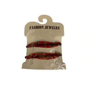 Fashion Jewelry Hair Clip Red Patterned Design For Women Accessories Ref 07129 - Product Image 1