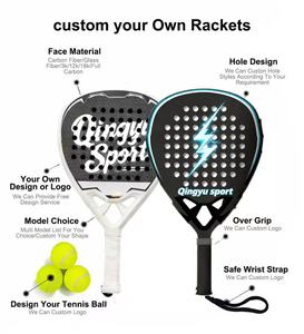 <span class=keywords><strong>Raquette</strong></span> de <span class=keywords><strong>padel</strong></span> Qingyu Sport en fibre de carbone diamant de haute qualité, design personnalisé, abordable, fabriquée en Chine, pour la confiance en soi au tennis - Product Image 2
