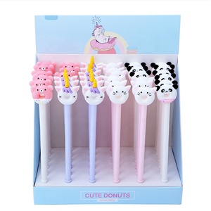 Biểu Tượng Tùy Chỉnh Dễ Thương Donut Hình Dạng Động Vật Có Thể xóa được Gel Mực Bút Màu Xanh Màu 0.5Mm Chiều Rộng Bằng Văn bản Cho Khuyến Mãi - Product Image 1