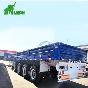 <span class=keywords><strong>Semi</strong></span>-remorque à ridelles de 60 tonnes, 40 pieds, 3 essieux, <span class=keywords><strong>semi</strong></span>-remorque à ridelles latérales, <span class=keywords><strong>semi</strong></span>-remorque de transport de 60 tonnes - Product Image 4