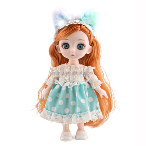 子供のための最新6インチ柔らかいドレスアップクラフト素敵な赤ちゃん関節人形 - Product Image 5