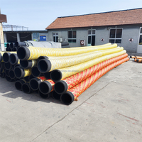 Tuyau industriel minier en caoutchouc NBR tressé à deux couches en fil d'acier, résistant à l'usure et à la corrosion, Yongyi 400 mm 9,8 mm d'épaisseur de paroi