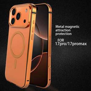 Coque de téléphone Design de luxe originale d'usine pour iPhone 17 Pro Max cadre en métal magnétique couleur originale galvanoplastie spéciale - Product Image 2