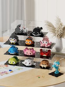 I Micro mattoni educativi del mondo del mare impostano animali fai da te Mini blocchi di costruzione di organismi marini giocattoli impilabili in plastica per età 5-7 anni - Product Image 6