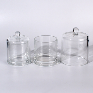 Nến rỗng container sang trọng hổ phách thủy tinh nắp nến Canister 120ml 210ml 390ml có thể tái chế rỗng nến scentedcontainer - Product Image 2