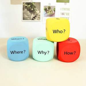 <span class=keywords><strong>Dés</strong></span> amusants <span class=keywords><strong>en</strong></span> EVA personnalisables pour jeux de fête interactifs - Blocs de <span class=keywords><strong>dés</strong></span> amusants vierges/colorés, jouets créatifs pour la construction de jeux, vente <span class=keywords><strong>en</strong></span> gros - Product Image 1