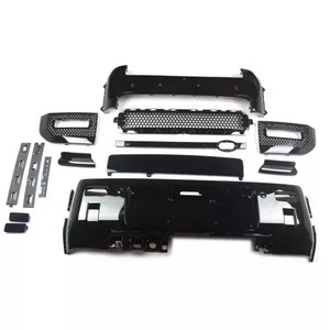 Kit de Ennegrecimiento para <span class=keywords><strong>Land</strong></span> <span class=keywords><strong>Rover</strong></span> Defender <span class=keywords><strong>007</strong></span>: Molduras Ahumadas Negras + Extensión de Guardabarros, Juego de Parachoques Delantero y Trasero, Black Warrior - Product Image 2