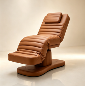 Fauteuil de soin électrique moderne de luxe rouge pour cils, réglable, en cuir synthétique, pour salon de beauté, équipement de spa incurvé 3 - Product Image 6