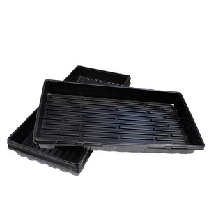 Bac à semis rectangulaire en plastique noir 1025352839 pour jardinage domestique, à poser au sol, avec fond anti-fuite - Product Image 5