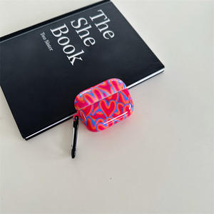 Coque de protection intégrale antichoc en silicone souple motif cœur Filin pour écouteurs Apple AirPods 4 Pro 2 Pro 2e génération 3e génération - Product Image 4