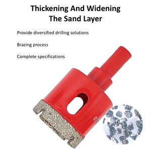 Outils de découpe CNC diamantés brasés sous vide de 20 mm, fraises à doigts pour le polissage du granit, du marbre et du <span class=keywords><strong>béton</strong></span>, alimentation en diamant sous vide - Product Image 3