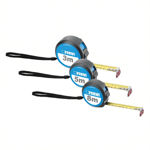 Ruban à mesurer Fervi 3m 5m 8m avec lame en acier magnétique et crochet pour des mesures de précision - Product Image 2
