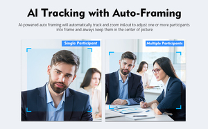 4K AI Auto Framing Upgraded Webcam for PC, UHD <b>USB</b> With Microphone 4K Webcam - Product Image 4