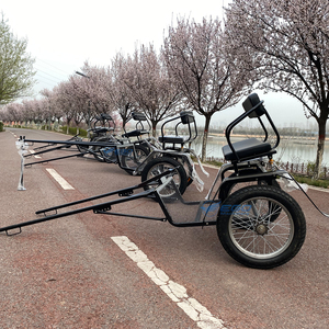 2 ruedas Mini Maraton Horse Cart Unique Gypsy 2 ruedas Sightseeing Sulky Cart Pony Carriage para la venta - Product Image 6