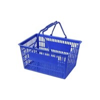 Panier à main en plastique HDPP EziDone 29L avec 2 poignées, durable et facile à transporter, options multicolores pour les courses au supermarché