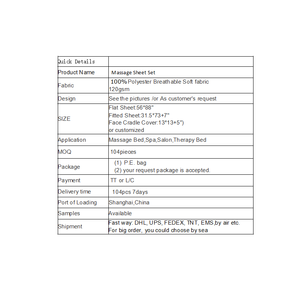 <strong>Custom</strong> Bed Sheet Fitted Sheet 31.5x73+7" Bed <strong>Cover</strong> Pillowcase <strong>Set</strong> for Eyelash Massage Beauty Salon Beauty Care - Product Image 6