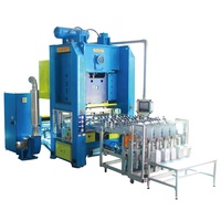 Machine automatique de fabrication de boîtes en aluminium pour aliments, 80 tonnes, emballage jetable, boîte en aluminium