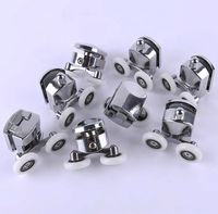 Roulettes de porte de cabine de douche en alliage de zinc de 23 mm de diamètre, roulettes de rechange pour porte de douche en verre, roulettes de salle de bain
