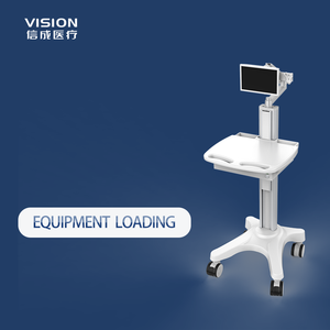 Construction en métal robuste de chariot à ultrasons mobile de conception industrielle de haute qualité pour l'usage d'hôpital - Product Image 6