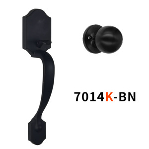 Manija de Puerta para Dormitorio Yuefeng Maishi 7014K-BN con Perilla, Diseño Duradero, Aleación de Zinc - Product Image 1