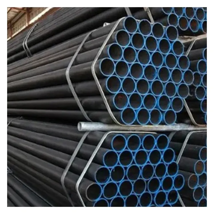 2024 Upgraded Superb Product Q215 Q195 ST35 ST27 0.1MM 0.25MM 0.5MM MS carbon black round steel pipe for Coal Mine