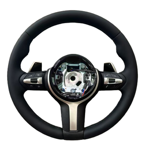 Volant pour <span class=keywords><strong>BMW</strong></span> <span class=keywords><strong>X1</strong></span> X3 X4 X5 X6 M2 M3 M4 M5 M6 X5M X6M M6 F10 F18 F11 F12 F30 F34 F35 F32 Volant entièrement en cuir - Product Image 1